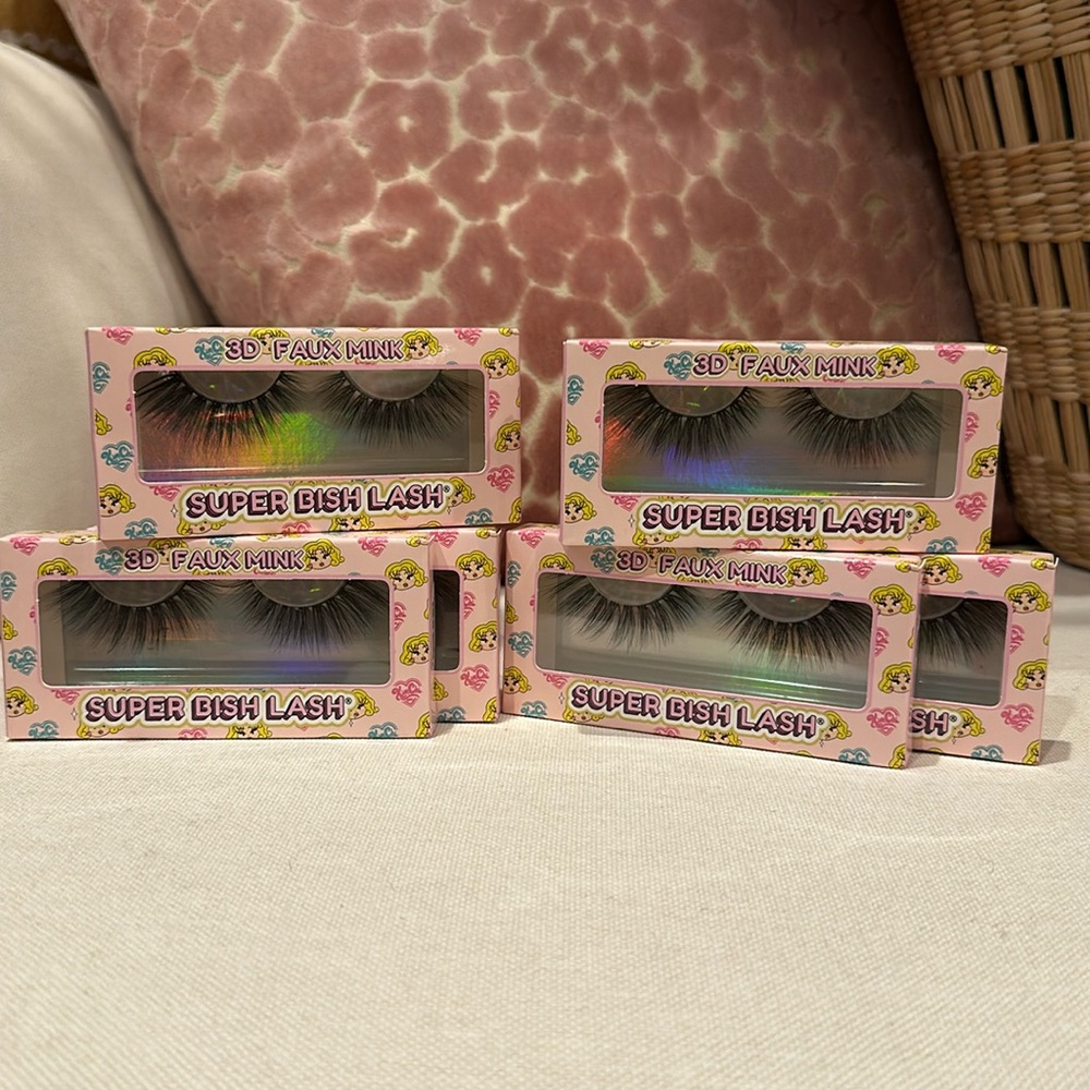 Kim Chi Chic eyelash lash super bish 3D faux fur 04 set of 6